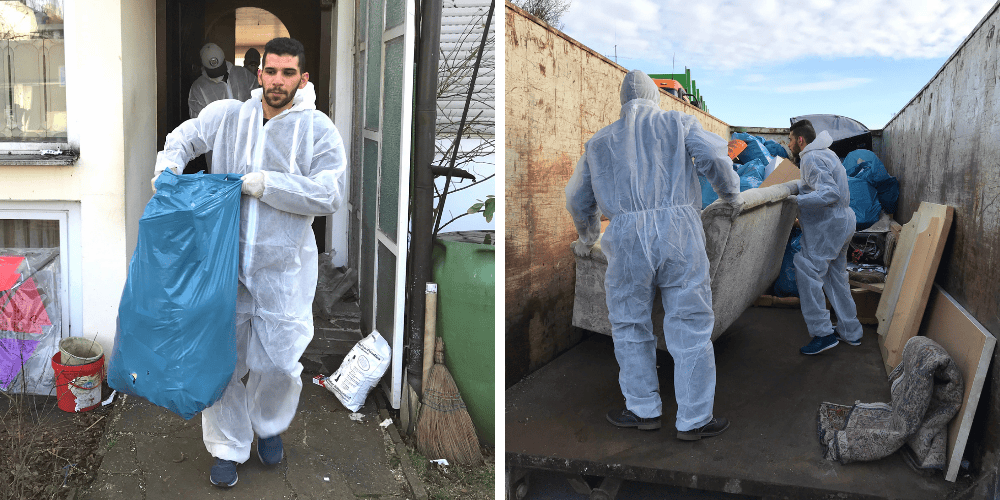 Diskreter Einsatz unserer Reinigungsprofis bei einer Messie-Wohnung in Basel