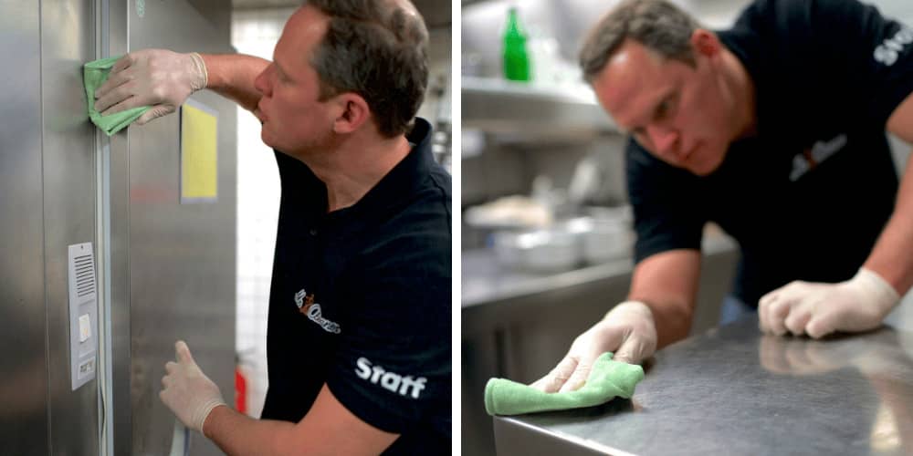 Hygienische Gastronomiereinigung nach HCCAP durch unser Team in St. Gallen