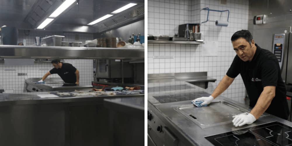Hygienische Gastronomiereinigung nach HCCAP durch unser Team in St. Gallen