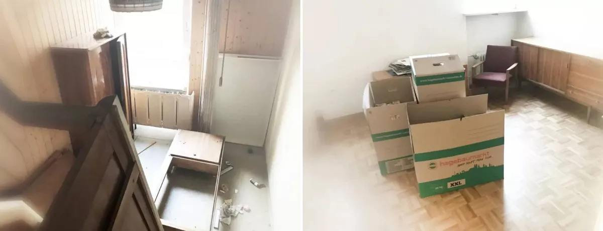 Titelbild: Entrümpelung: Selber machen oder mit Hilfe vom Profi?