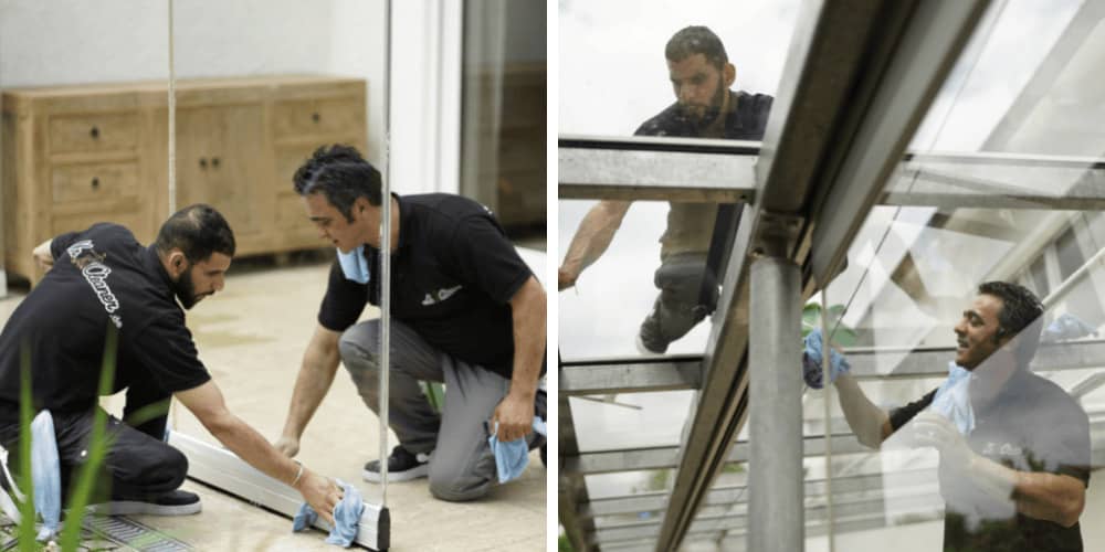 Einsatz unseres Teams bei der Glasreinigung in Genf