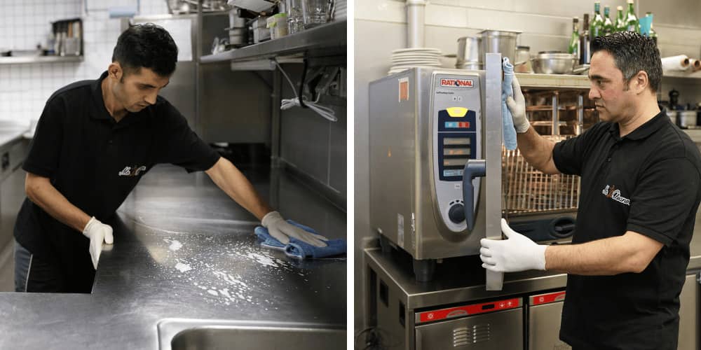 Hygienische Gastronomiereinigung nach HCCAP durch unser Team in St. Gallen