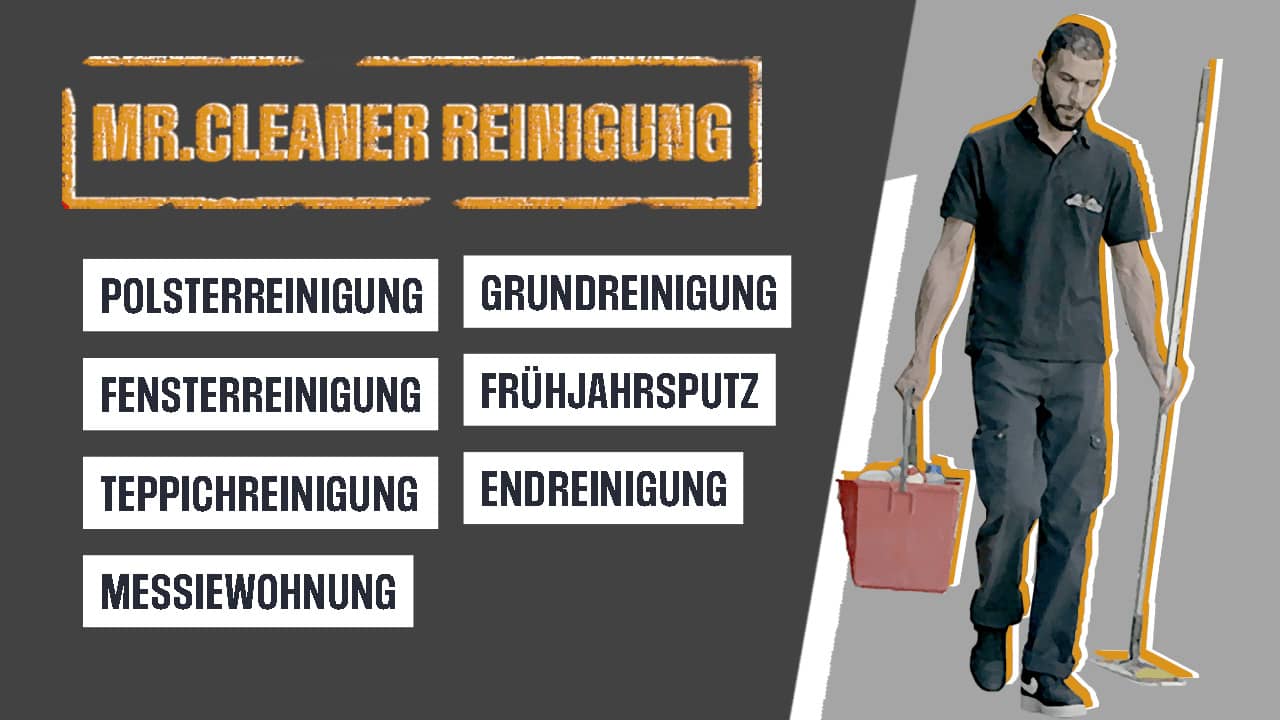 Video zur Mr. Cleaner Reinigung zum Thema Fenster- Polster- Teppichreinigung für zu Hause